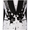 Luxury White Jacquard Suit for Men | Slim Fit Prom & Wedding Tuxedo with Black Crystal Accents - Image 2