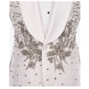 Luxury Men's Rhinestone Paisley Tuxedo White Blazer - Image 5