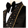Men's Black Tuxedo with Rhinestone Slim Blazer for Prom Party Wedding - Image 2